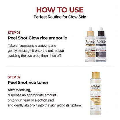 Dr.Melaxin Peel Shot Glow Rice Ampoule